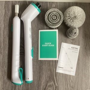 Electric Spin Scrubber with 3 head attachments